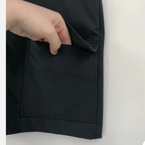 TITLE NINE Skirt Grey Active Pockets Stretch Side Zip Women Charcoal Gray Blue - Picture 2 of 6